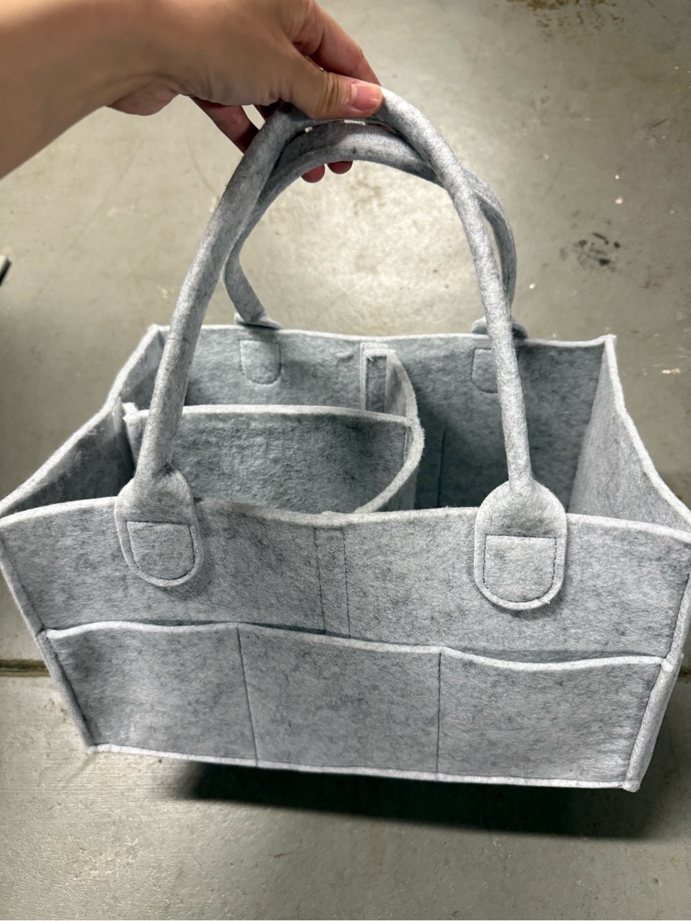 Parker Baby Diaper in Gray EUC